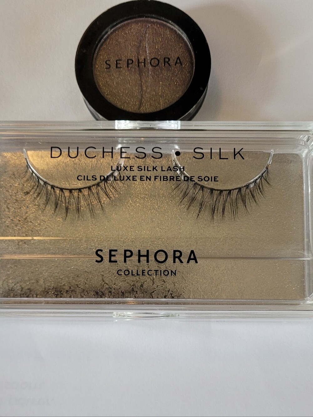 Sephora Black and Gold Eyeshadow Duo with Lashes